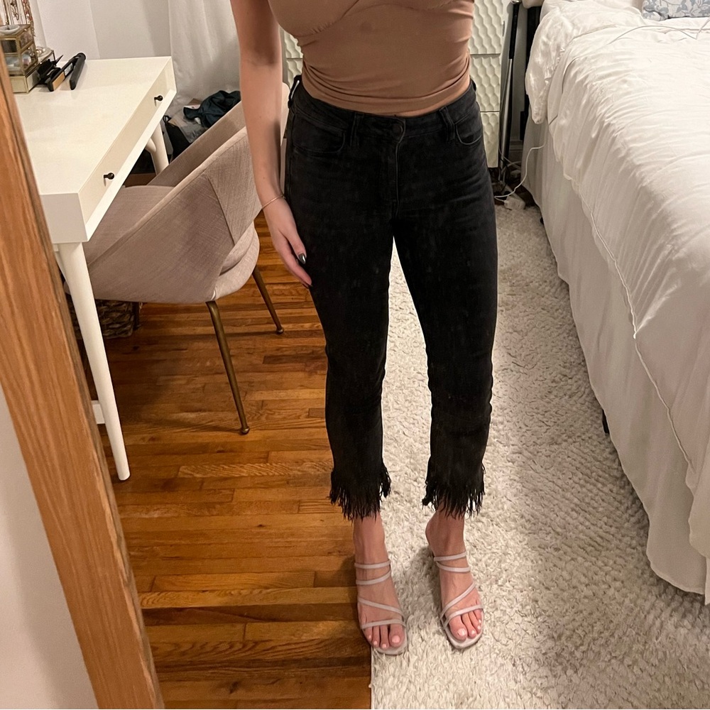 American Eagle Outfitters Black Cropped Jeans